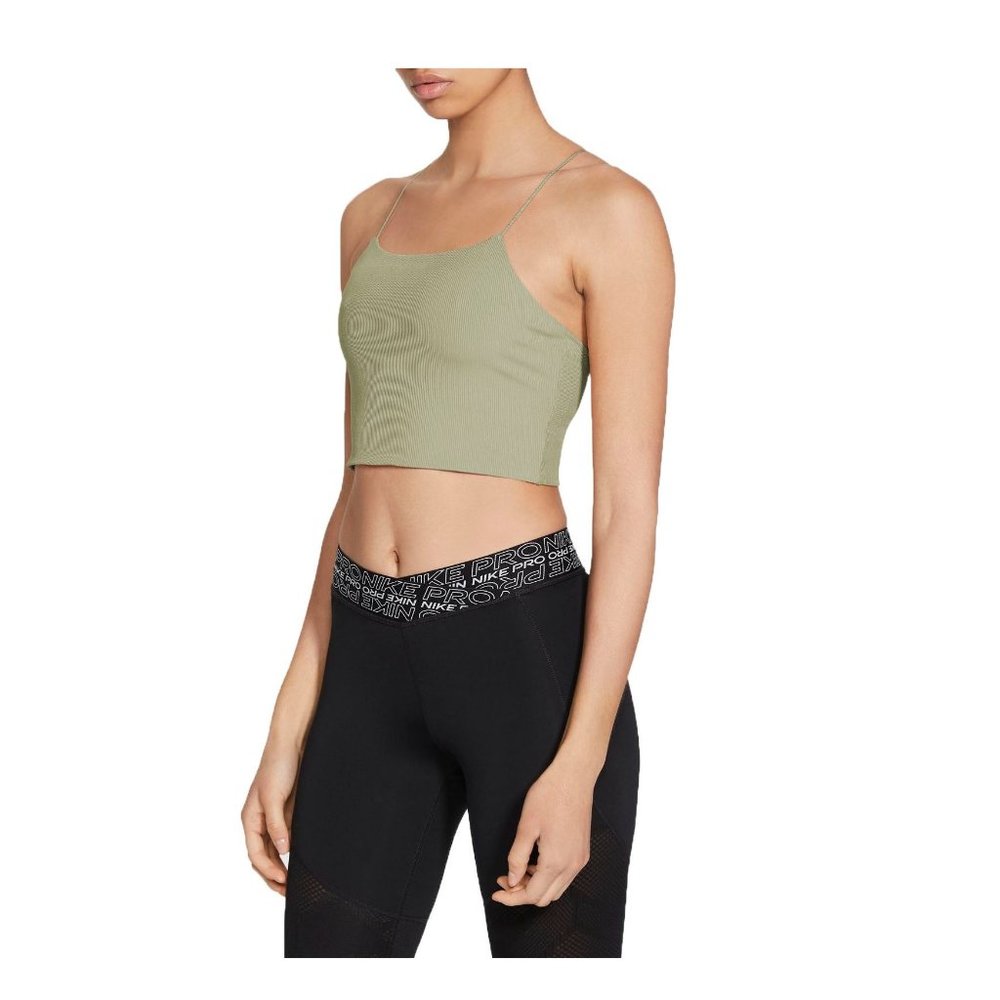 NWT Nike Women Yoga Luxe Strappy Tank Size XL Celadon Green $55 4HL100